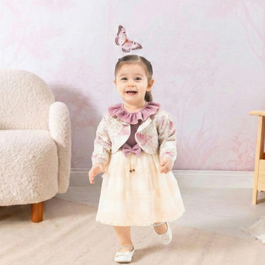 ROBE BEBE ADORABLE RB101 + Bas Collant Cadeau 🎁