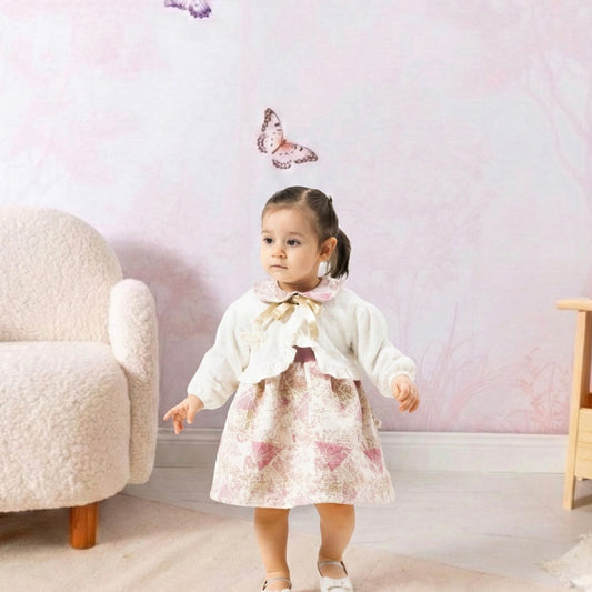 ROBE BEBE ADORABLE RB102 + Bas Collant Cadeau 🎁