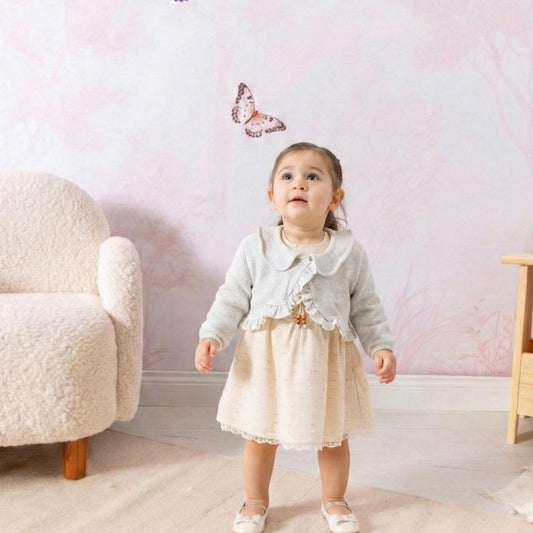 ROBE BEBE ADORABLE RB105 + Bas Collant Cadeau 🎁